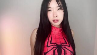 Watch Elle Lee Spider Girl Onlyfans get her nipples and pussy pounded in a leaked sex tape