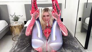 Coco Koma Spider Woman gets a wild dildo ride in onlyfans leaked video