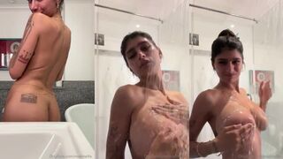 Mia Khalifa Washing In The Shower Video Leaked