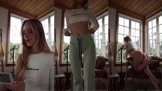 Caroline Zalog teases with her sexy body & gets naked in leaked video