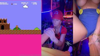 Viviane Lomelin and Azami cosplay as therealbrittfs and get off with a massive dildo