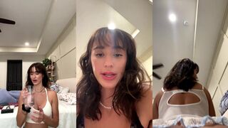 Natalie Roush's leaked Livestream video: Natalie Roush's sexy leggings get covered in cum