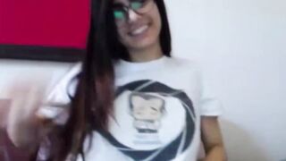 Mia Khalifa's teasing video of her naked body can only be seen by her fans - Mia Khalifa Boobs!