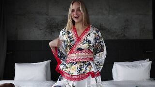 Caroline Zalog's Sexy OnlyFans Caroline Zalog Tries On Herself in Kimono with Leaked Try On Haul Video