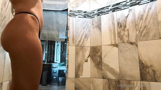 Christina Khalil's OnlyFans get a sneak peek of her shower in leaked video