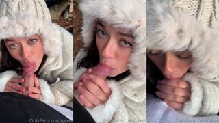 Leaked pixei Winter Blowjob video: OnlyFans can't resist the temptation of her hot body!