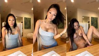 Asa Akira's Nude Livestream - OnlyFans get a sneak peek at her wet pussy and tight ass