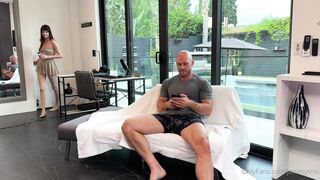 LanasMallsX Grinding on Johnny Sins' Cock, Fucking Him on the Couch