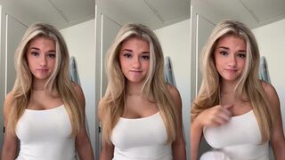 Breckie Hill's leaked sexy solo show in white lingerie will make you drool!