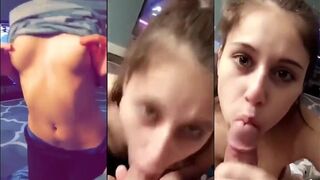 Violet Summers chokes on a hard cock until she's breathless