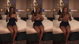 Kirstentoosweet strips half-naked in leaked OnlyFans video - celebrity only!