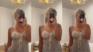 Corinna Kopf captures her self in a sexy dress on cam Leaked Onlyfans Video