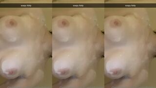 Leaked footage of Hannahowo getting naughty in her bath - starring at the end!